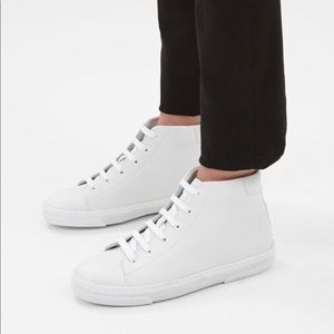 100% AUTH APC MONTANTE WHITE HIGH TOP SNEAKERS 35